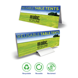 Reusable Table Tents: A-Frame & Pro