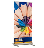 media screen 2 outdoor banner stand front